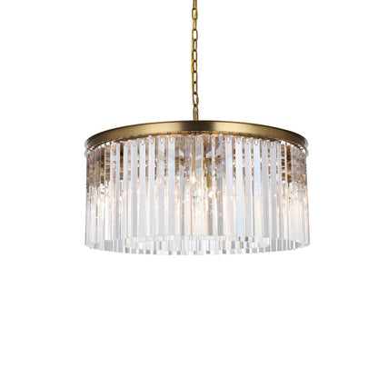Sydney 8 Light 32" Wide Crystal Drum Chandelier