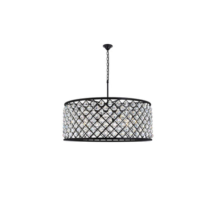 Madison 10 Light 44" Wide Crystal Drum Chandelier with Clear Royal Cut Crystals