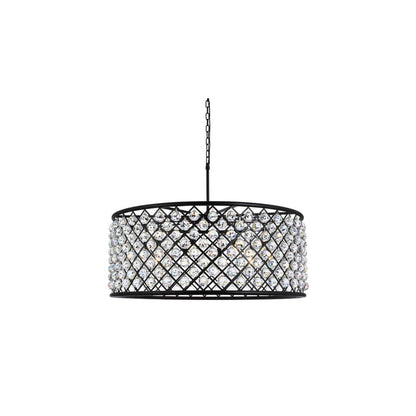 Madison 10 Light 44" Wide Crystal Drum Chandelier with Clear Royal Cut Crystals
