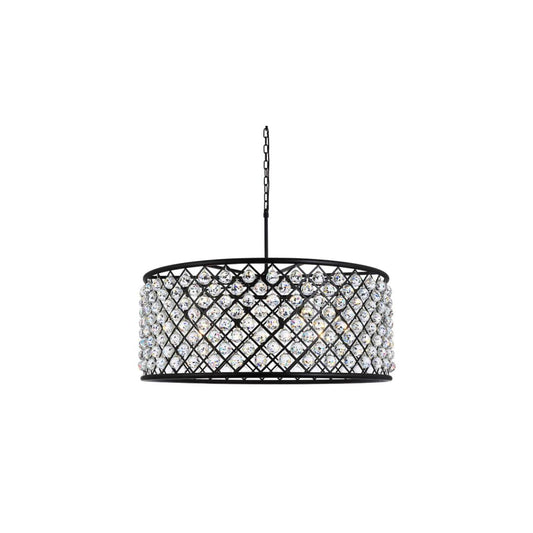 Madison 10 Light 44" Wide Crystal Drum Chandelier with Clear Royal Cut Crystals