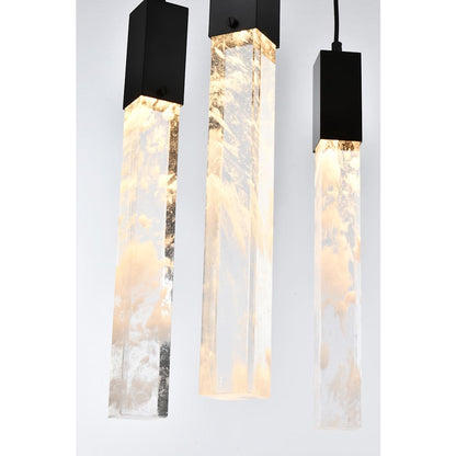 Aurora 36" Wide Crystal Linear Pendant