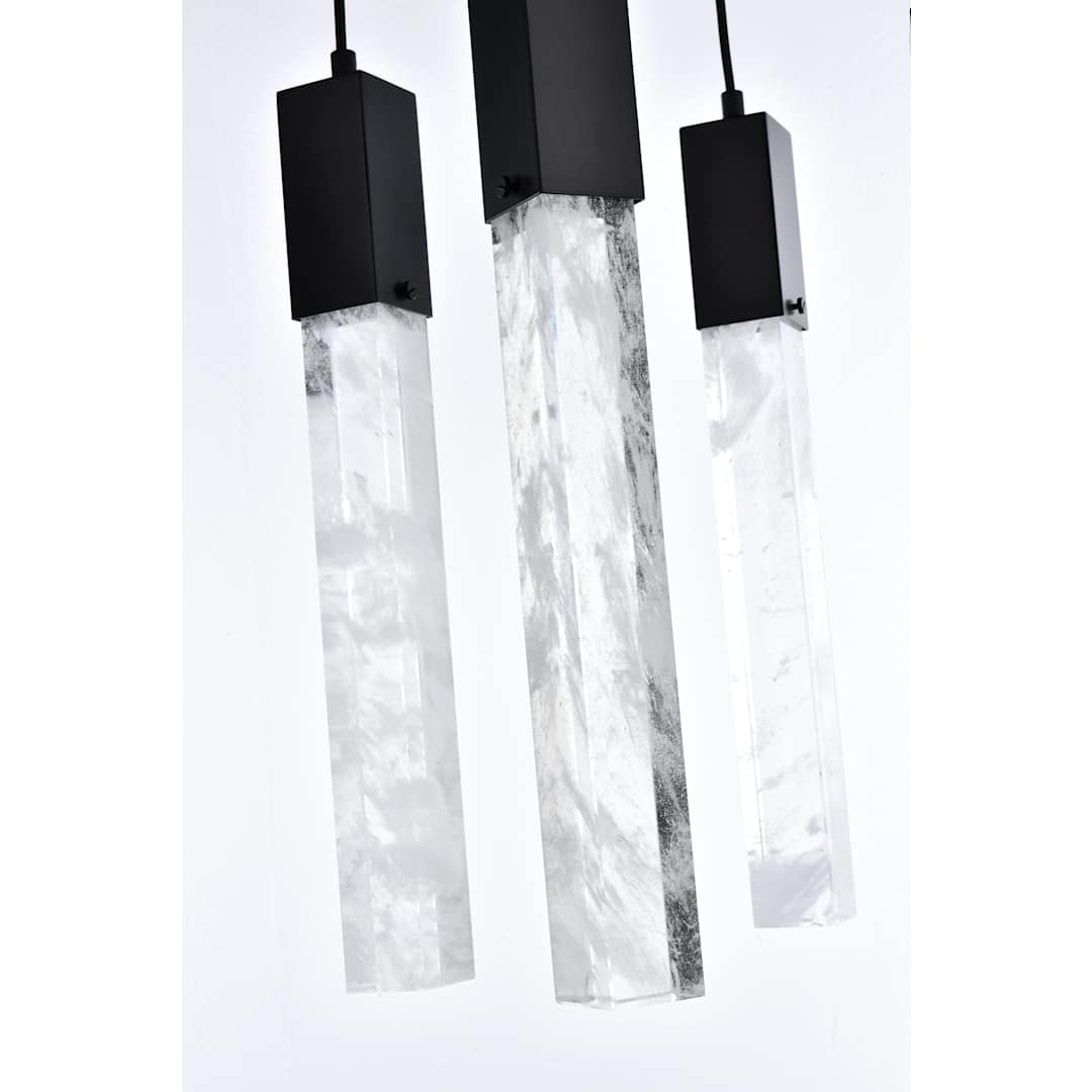 Aurora 36" Wide Crystal Linear Pendant