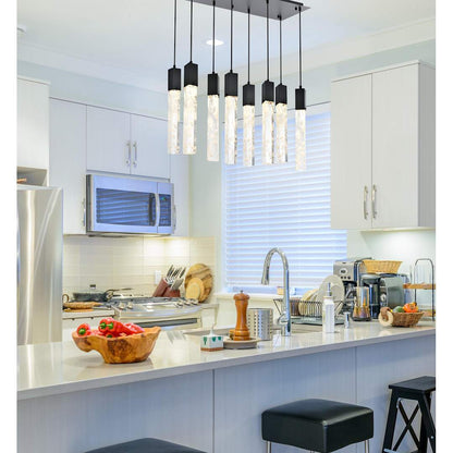 Aurora 36" Wide Crystal Linear Pendant