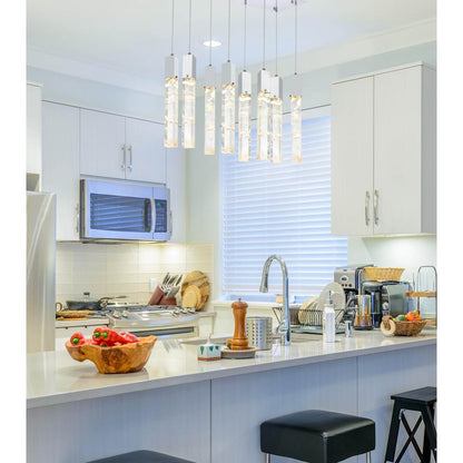 Aurora 36" Wide Crystal Linear Pendant