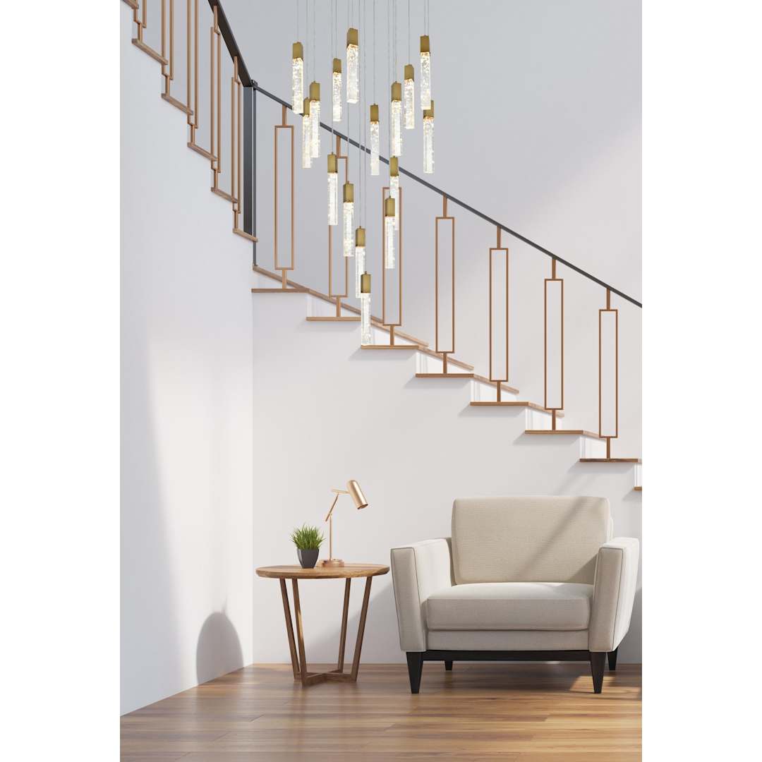 Aurora 36" Wide Crystal Chandelier