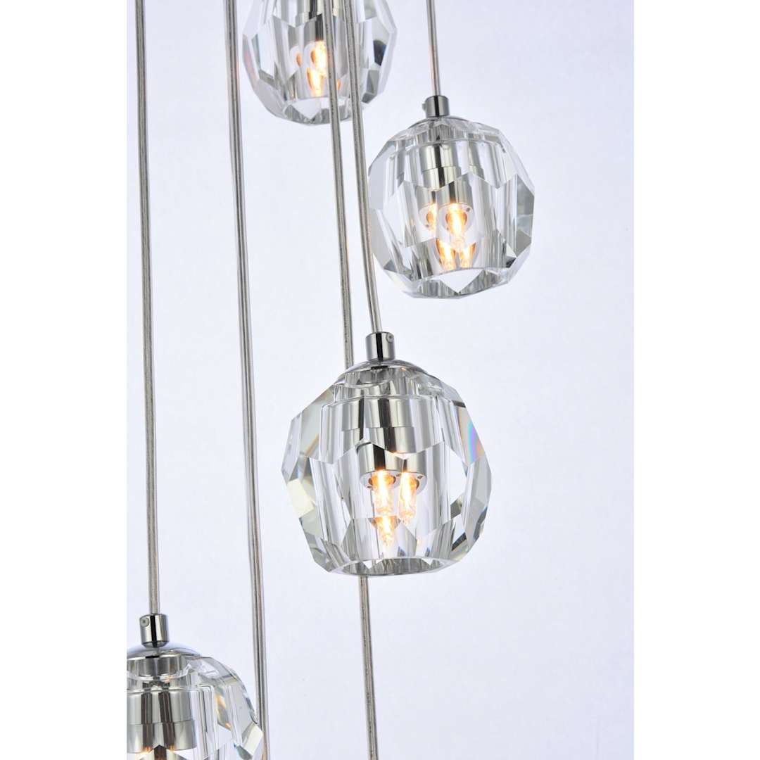 Eren 24 Light 19" Wide Crystal Multi Light Pendant