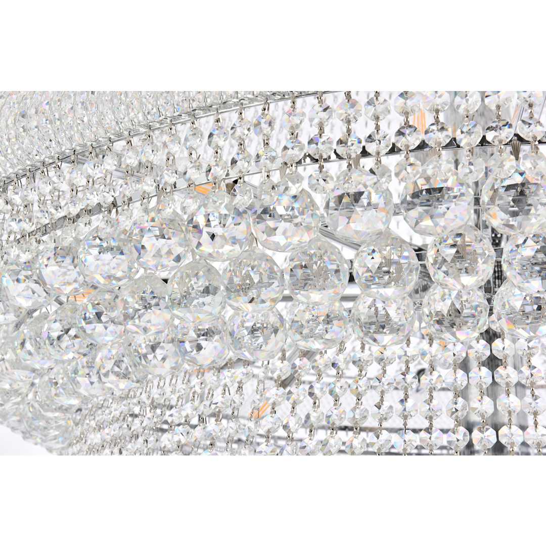 Primo 66 Light 72" Wide Crystal Empire Chandelier with Clear Royal Cut Crystals