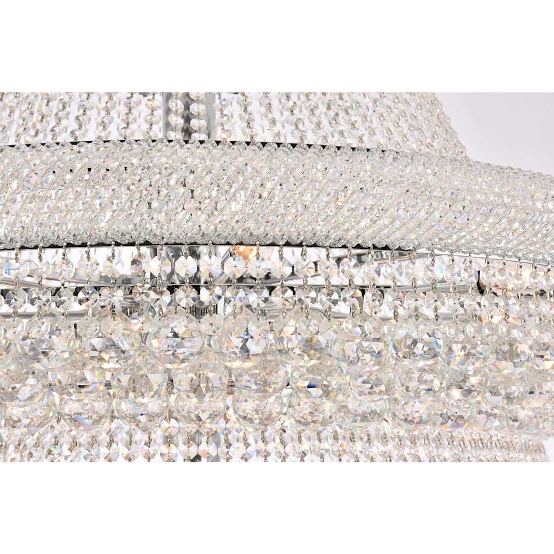 Primo 66 Light 72" Wide Crystal Empire Chandelier with Clear Royal Cut Crystals