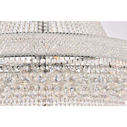 Primo 66 Light 72" Wide Crystal Empire Chandelier with Clear Royal Cut Crystals