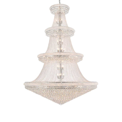 Primo 66 Light 72" Wide Crystal Empire Chandelier with Clear Royal Cut Crystals