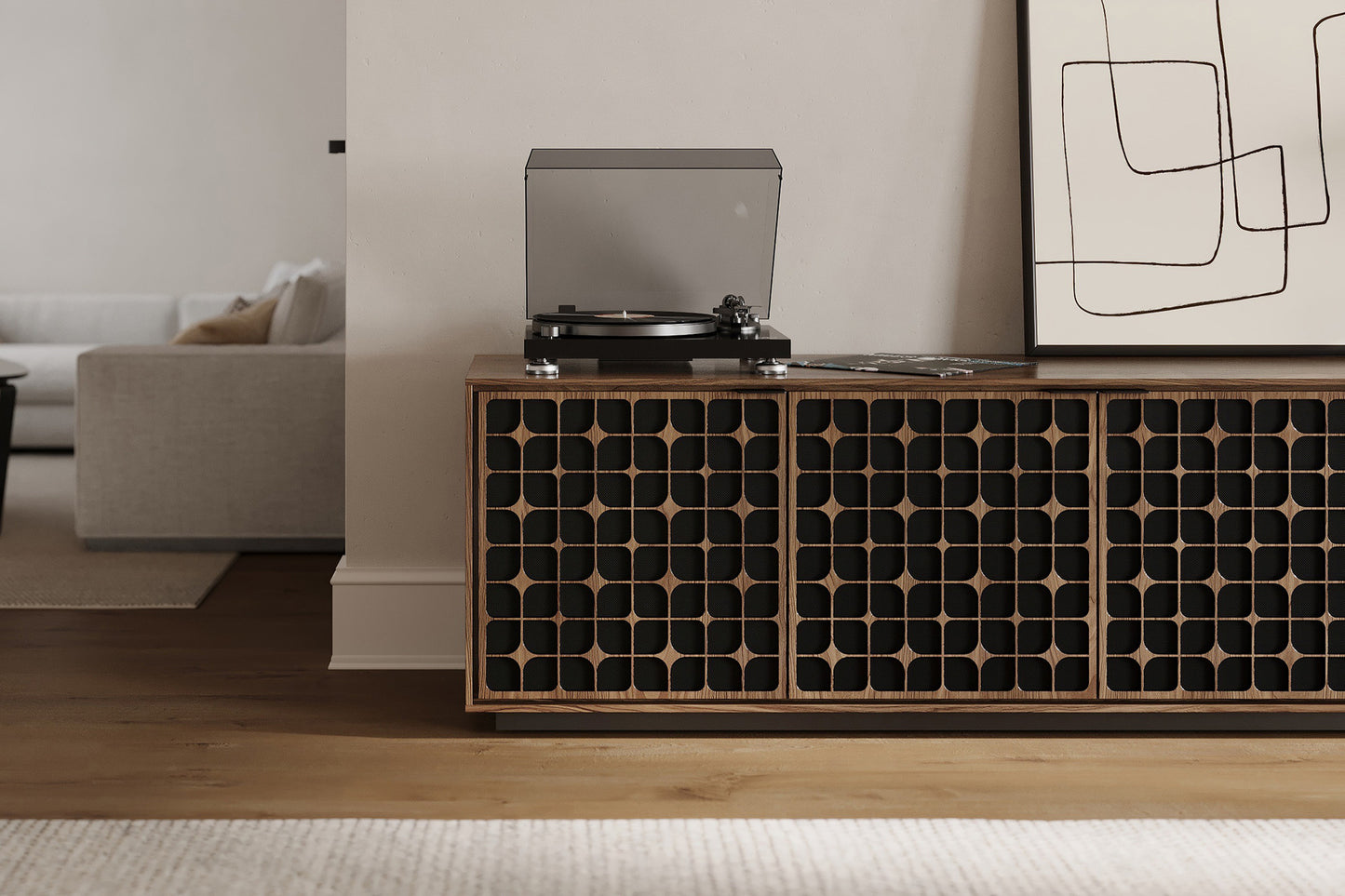 Elements 8703-Cs Media Cabinet