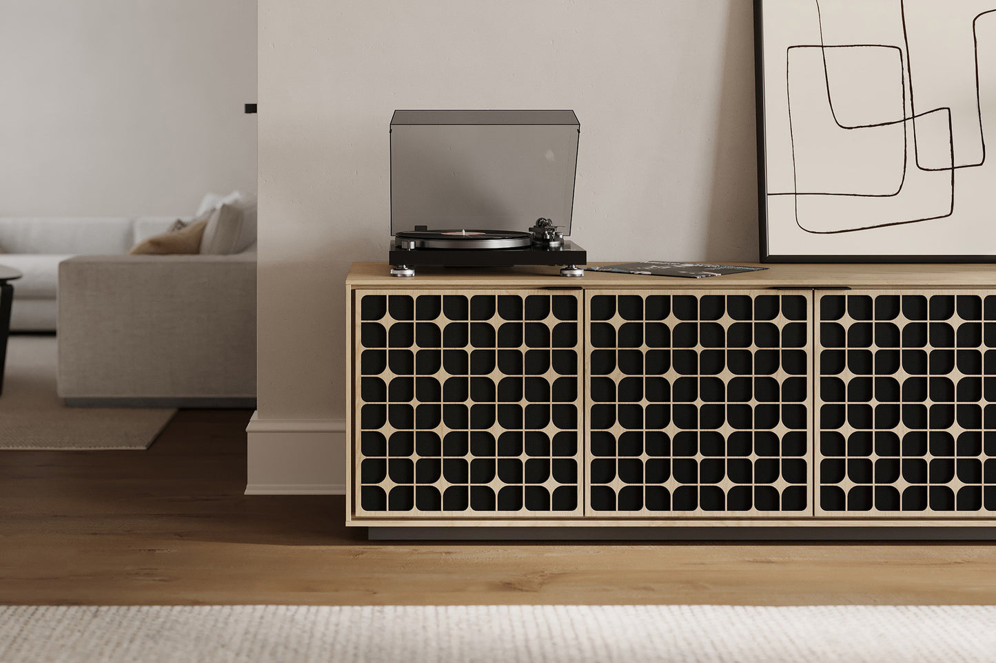 Elements 8703-Cs Media Cabinet
