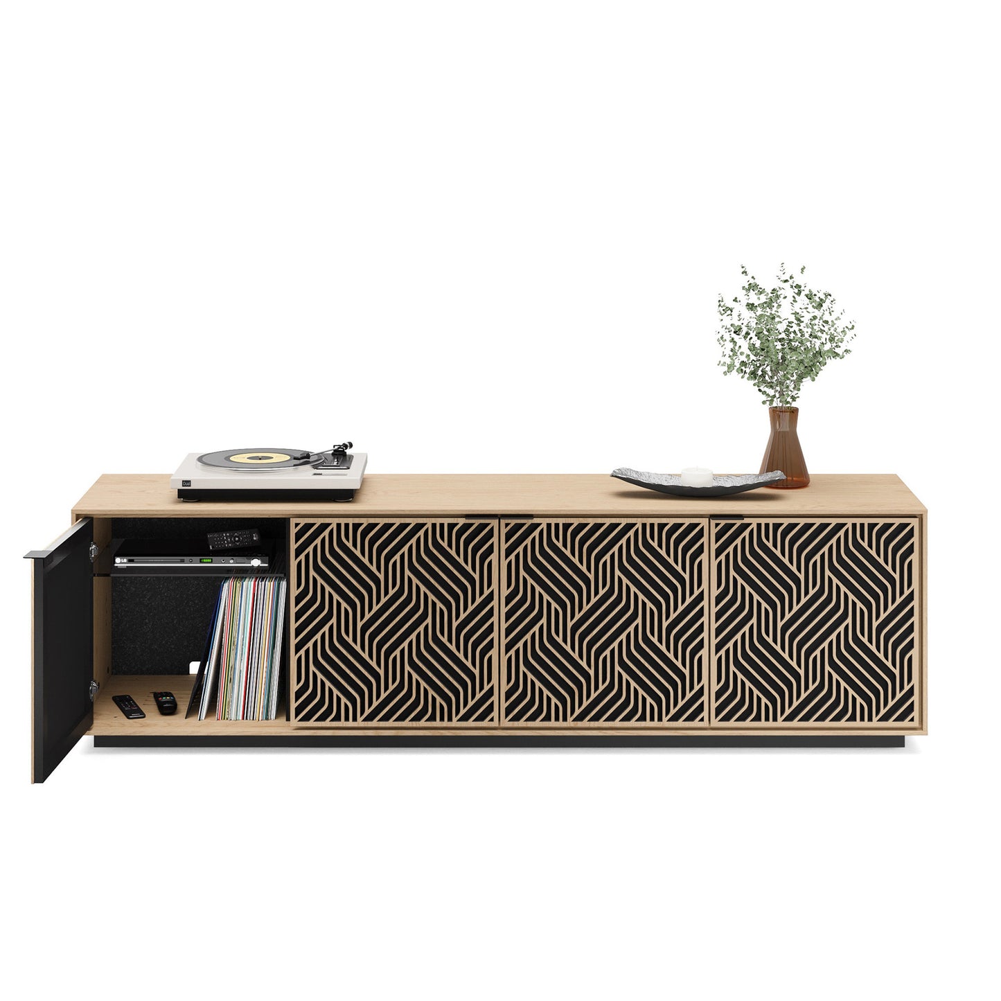 Elements 8703-We Media Cabinet