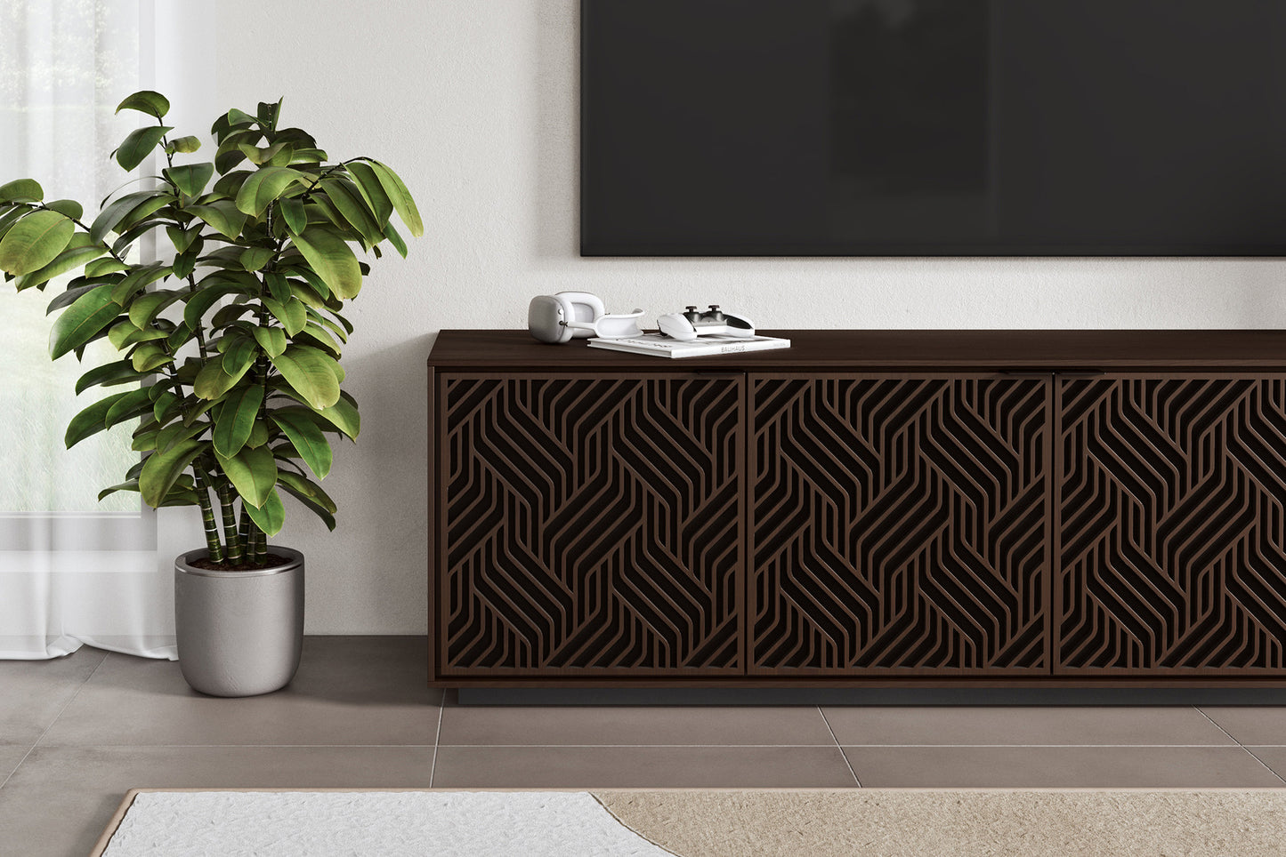 Elements 8703-We Media Cabinet