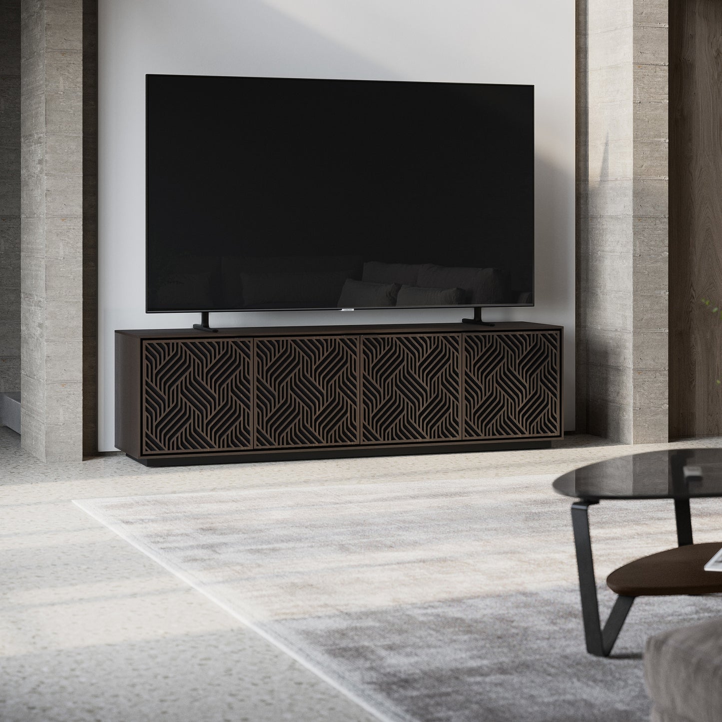 Elements 8703-We Media Cabinet