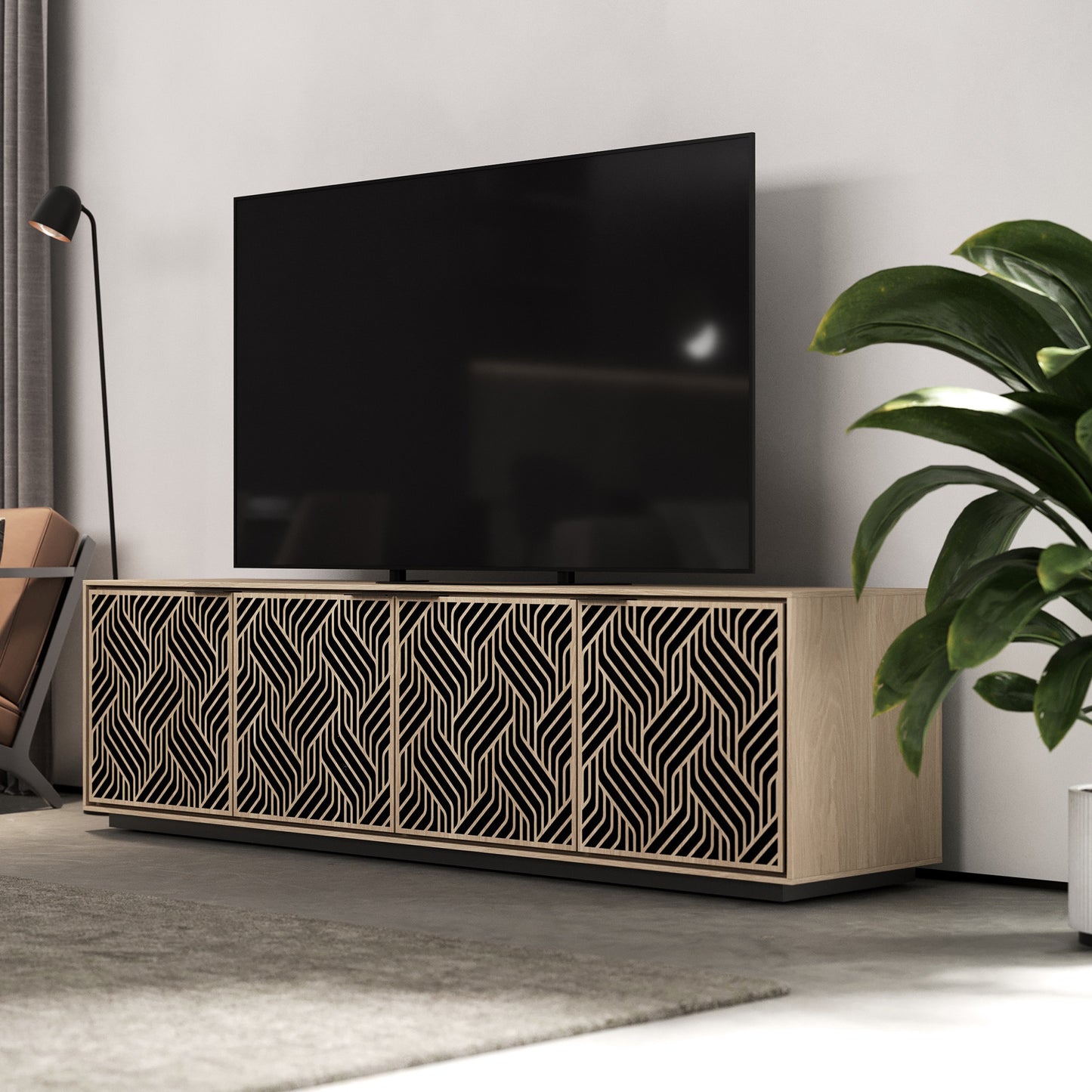 Elements 8703-We Media Cabinet