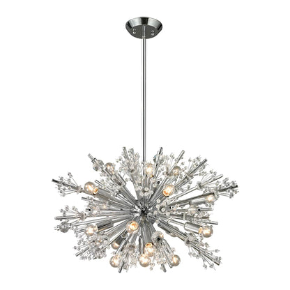 Starburst 19 Light 26" Wide Crystal Sputnik Chandelier