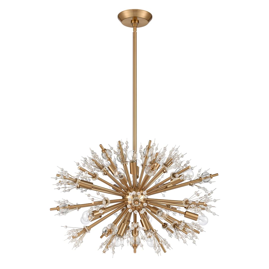 Starburst 19 Light 26" Wide Crystal Sputnik Chandelier