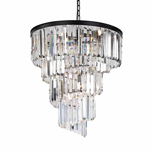 9 Light 4 Tier Crystal Chandelier from the Palacial Collection