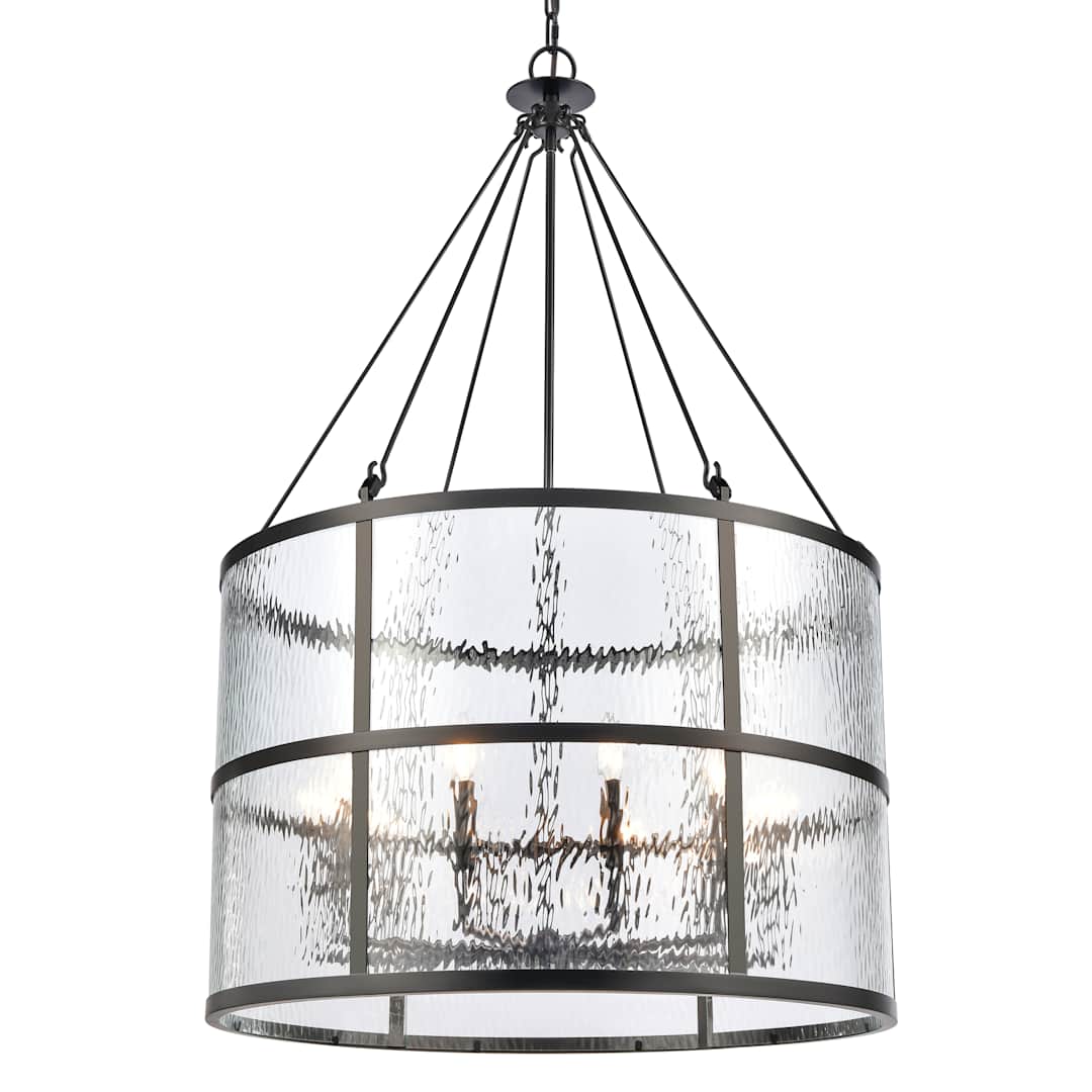 Solace 10 Light 30" Wide Taper Candle Pendant