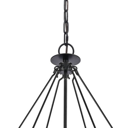 Solace 10 Light 30" Wide Taper Candle Pendant