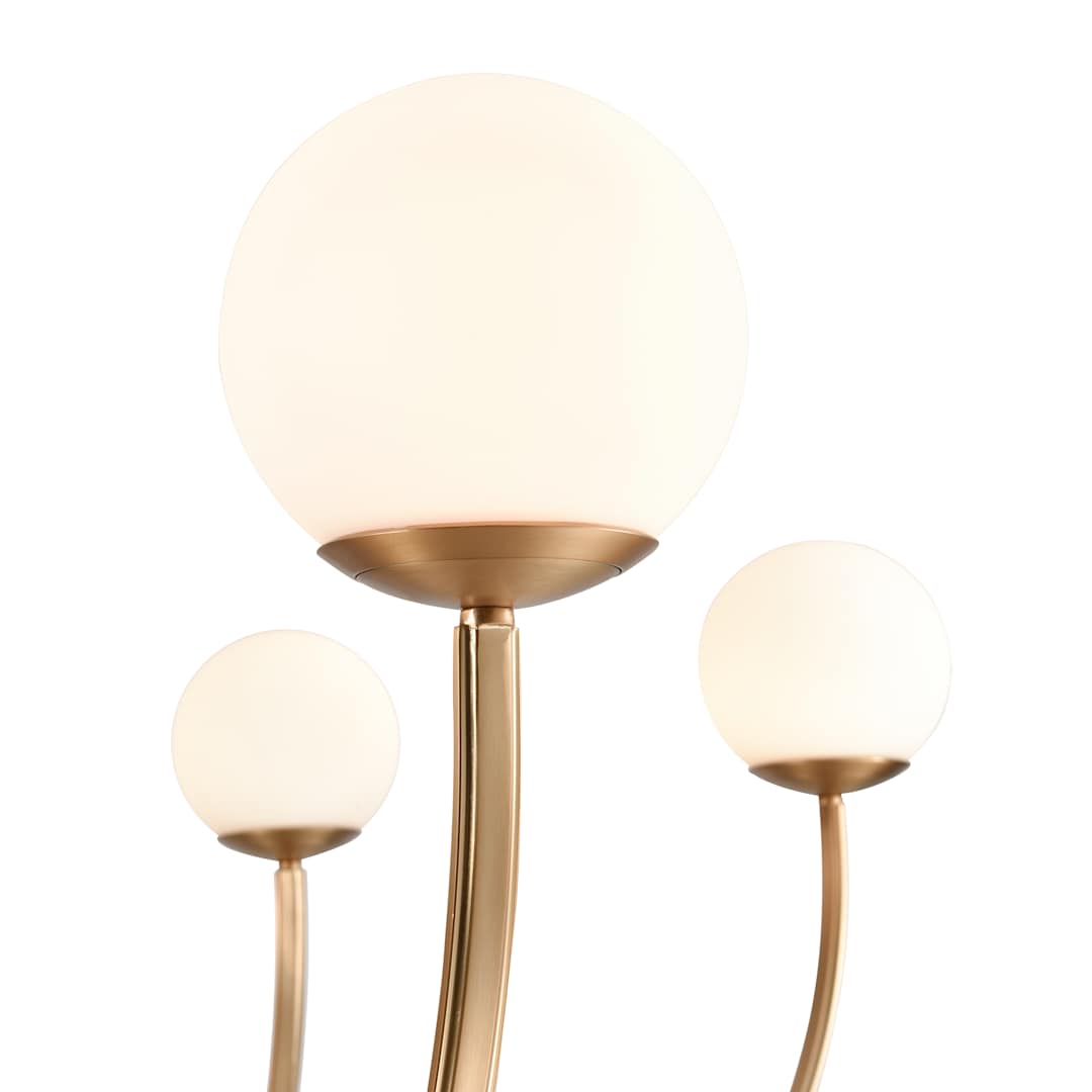 Caroline 8 Light 54" Wide Chandelier with Etched Opal Glass Shades