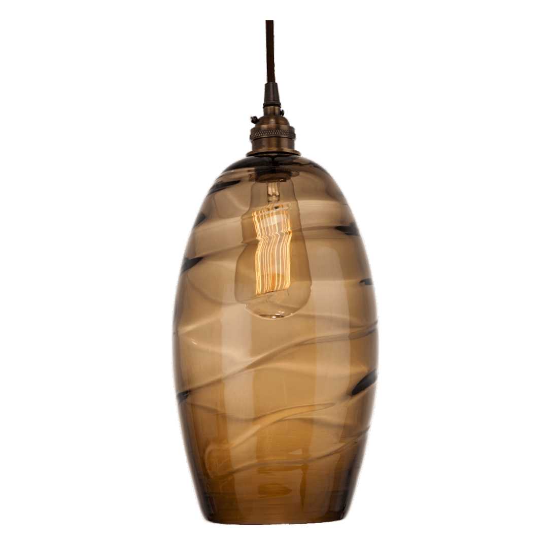 Ellisse 28" Wide Artisan Crafted 8 Light Optic Glass Pendant