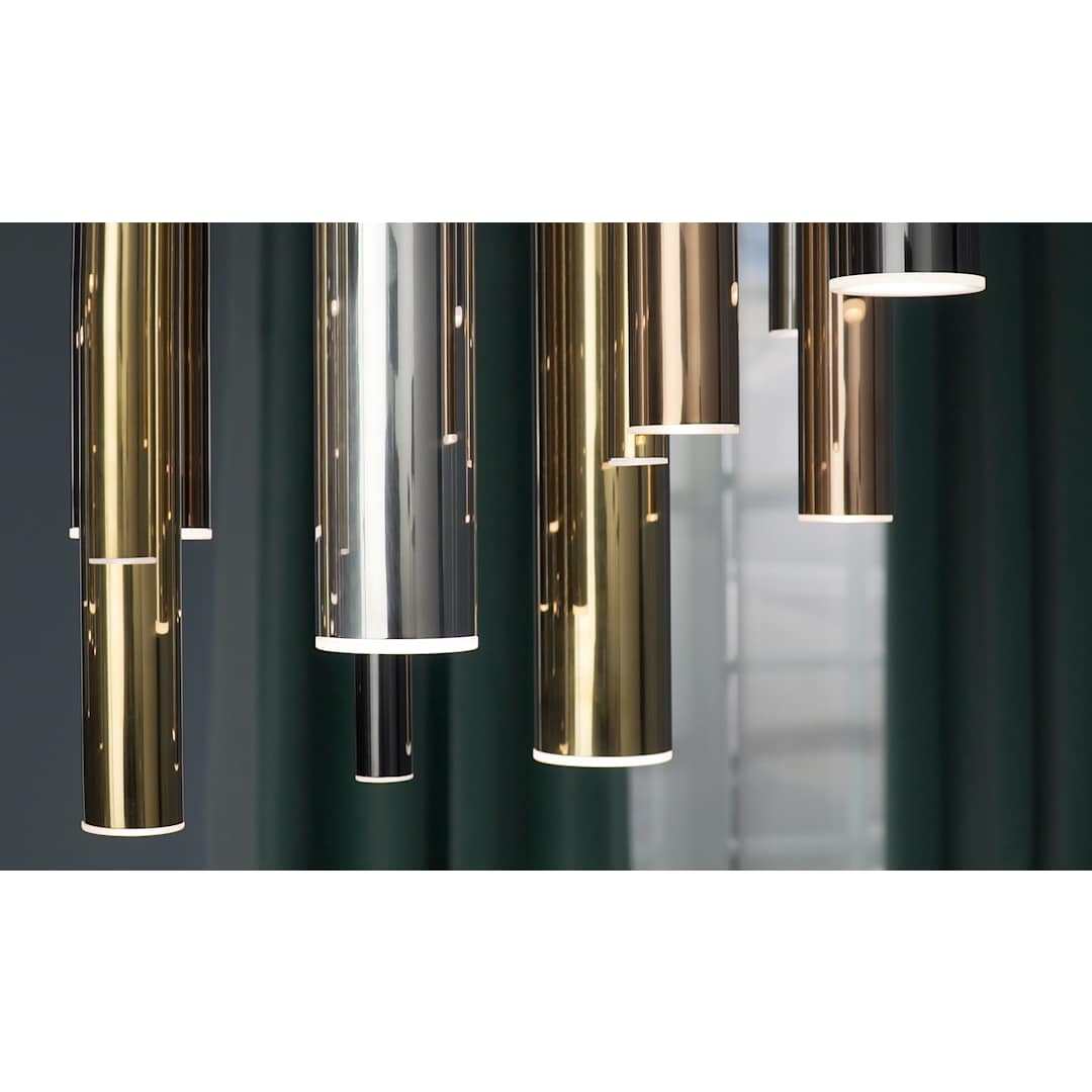 Flute 35 Light 36" Wide Multi Light LED Pendant