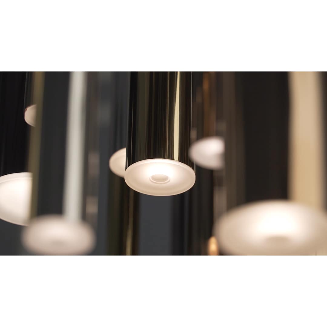 Flute 35 Light 36" Wide Multi Light LED Pendant