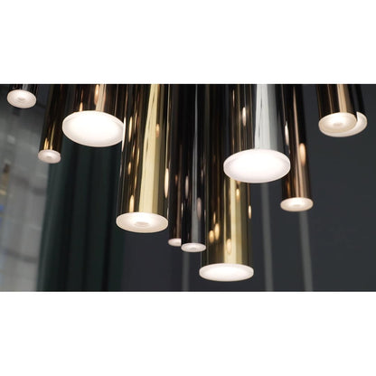 Flute 35 Light 36" Wide Multi Light LED Pendant