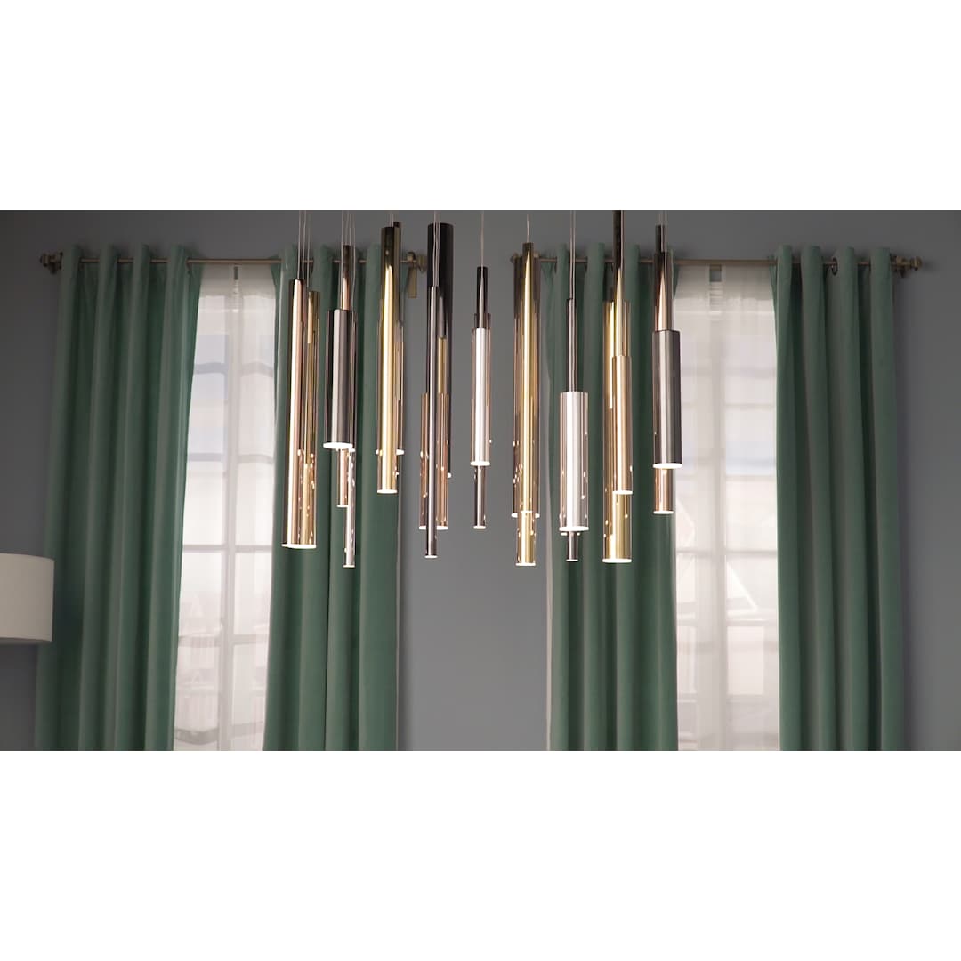 Flute 35 Light 36" Wide Multi Light LED Pendant