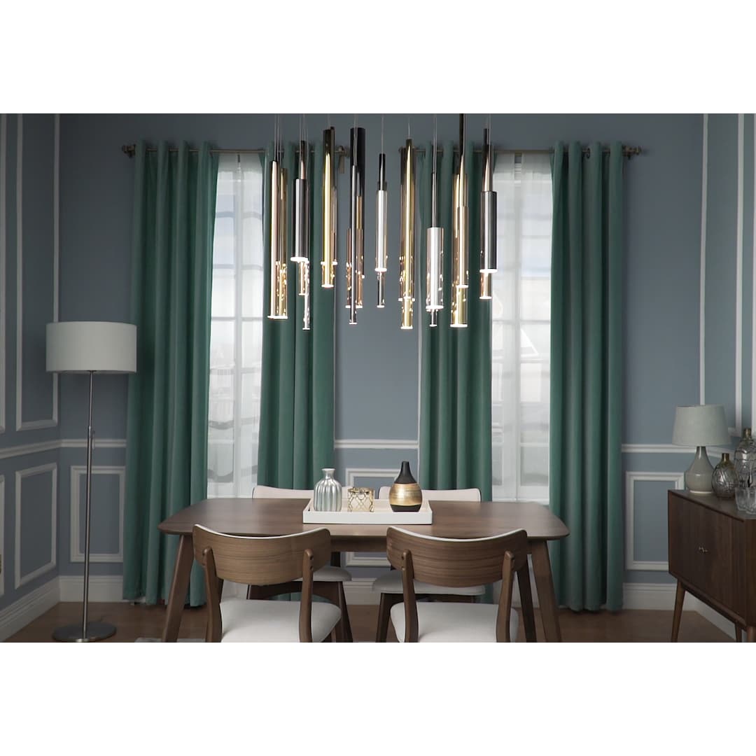 Flute 35 Light 36" Wide Multi Light LED Pendant
