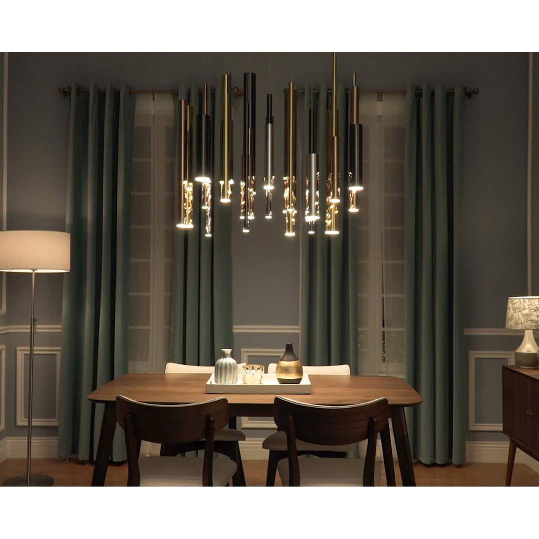 Flute 35 Light 36" Wide Multi Light LED Pendant