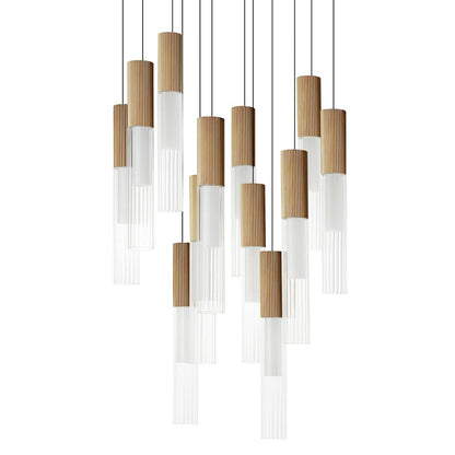 Reeds 12 Light 23" Wide LED Suspension Multi Light Pendant