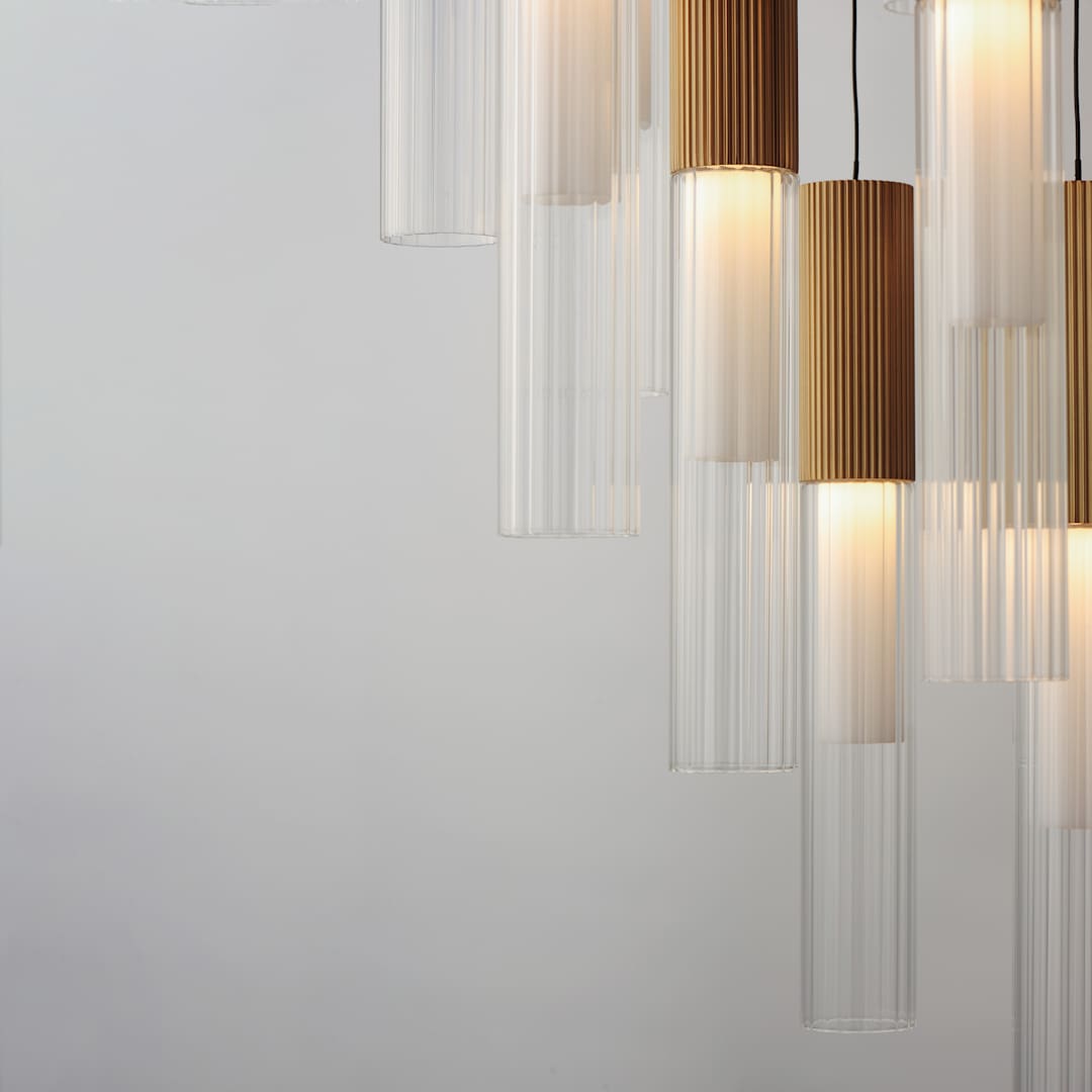 Reeds 12 Light 23" Wide LED Suspension Multi Light Pendant