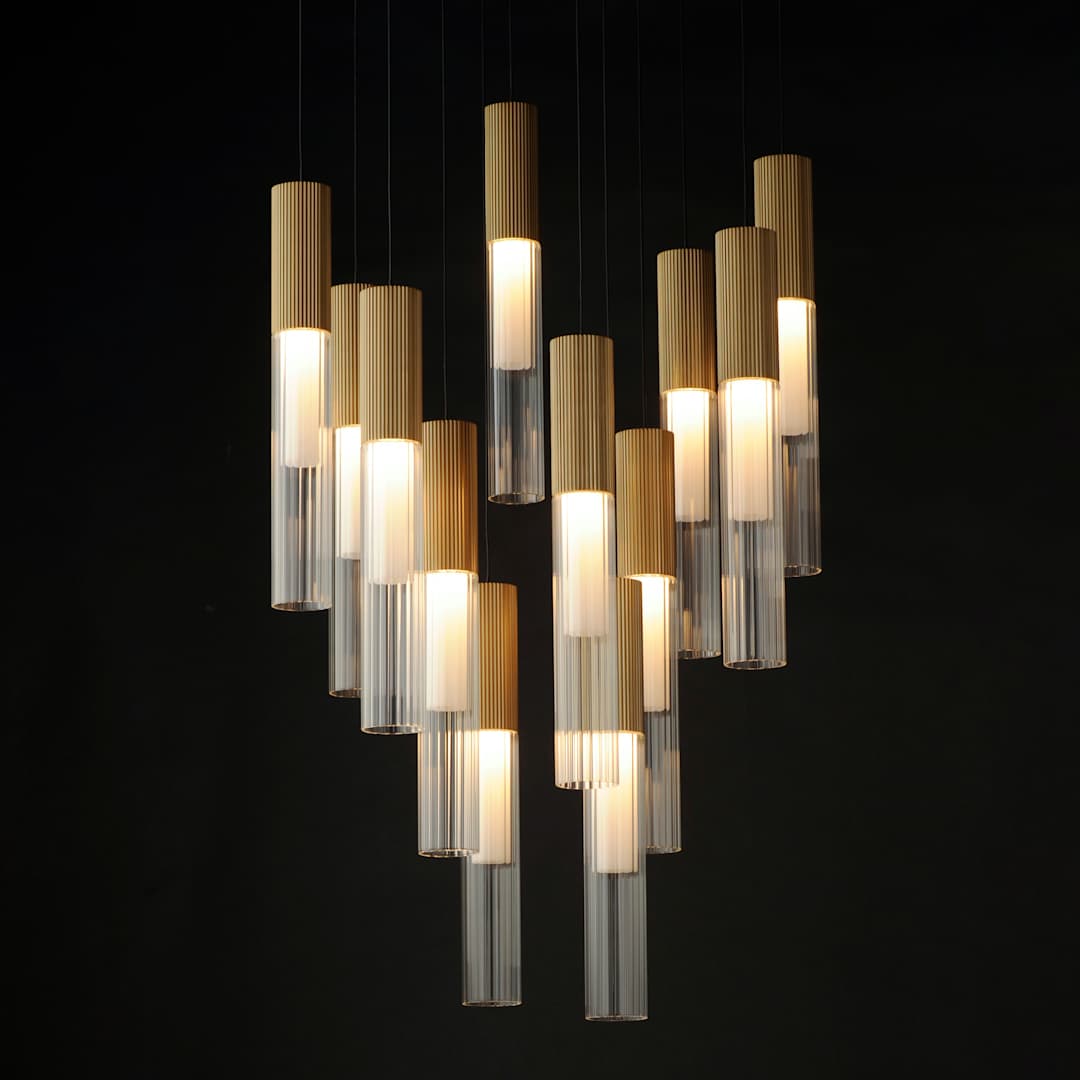 Reeds 12 Light 23" Wide LED Suspension Multi Light Pendant