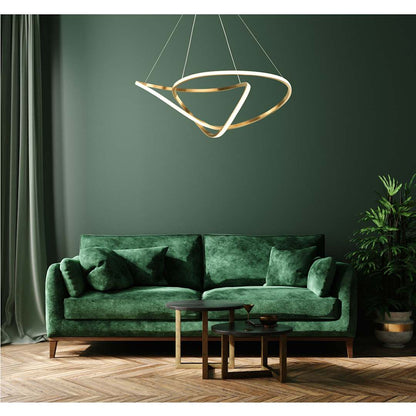 Perpetual 32" Wide LED Abstract Chandelier