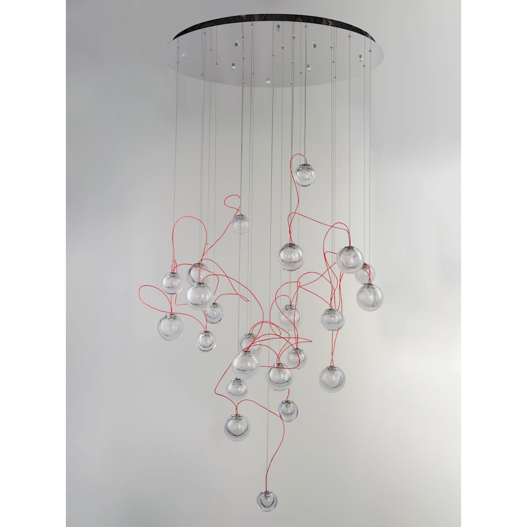 Bobble 24 Light 32" Wide LED Abstract Multi Light Pendant