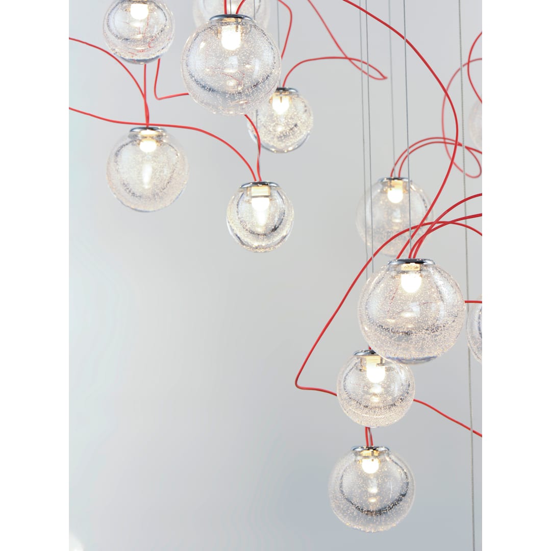 Bobble 24 Light 32" Wide LED Abstract Multi Light Pendant