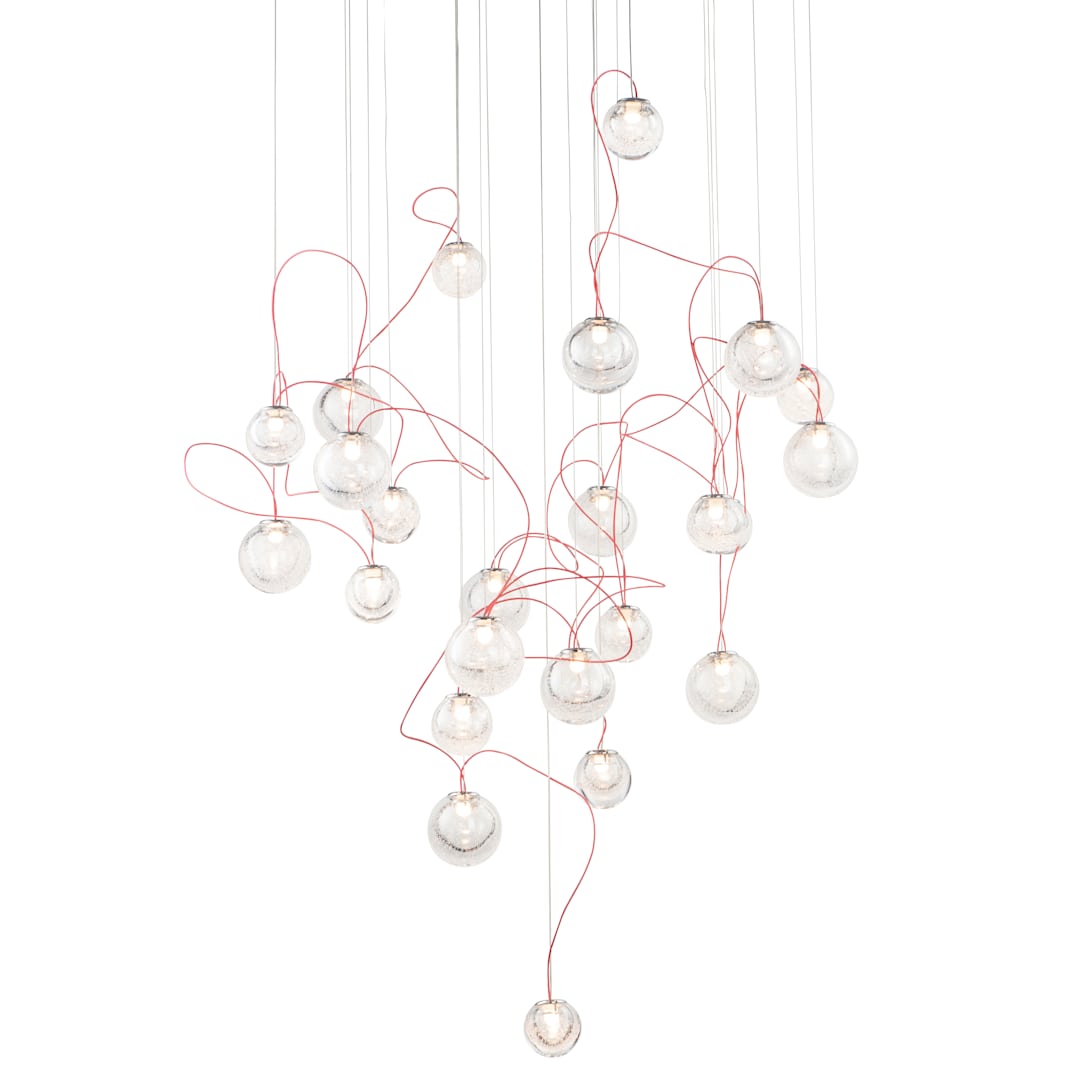 Bobble 24 Light 32" Wide LED Abstract Multi Light Pendant
