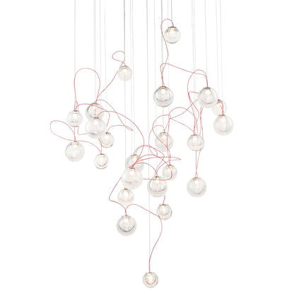 Bobble 24 Light 32" Wide LED Abstract Multi Light Pendant