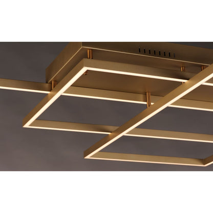 Traverse 3 Light 68" Wide LED Semi-Flush Ceiling Fixture