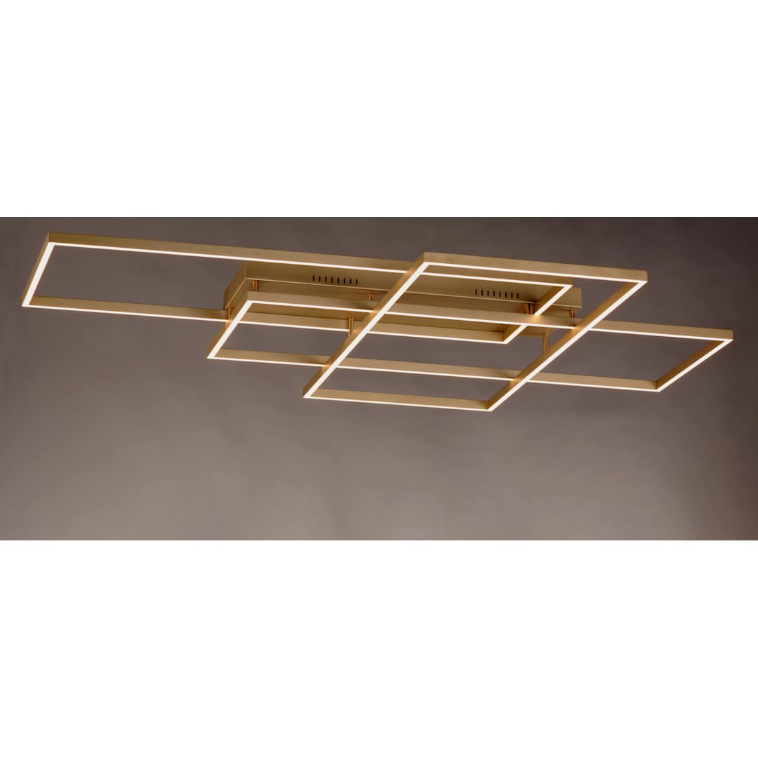 Traverse 3 Light 68" Wide LED Semi-Flush Ceiling Fixture