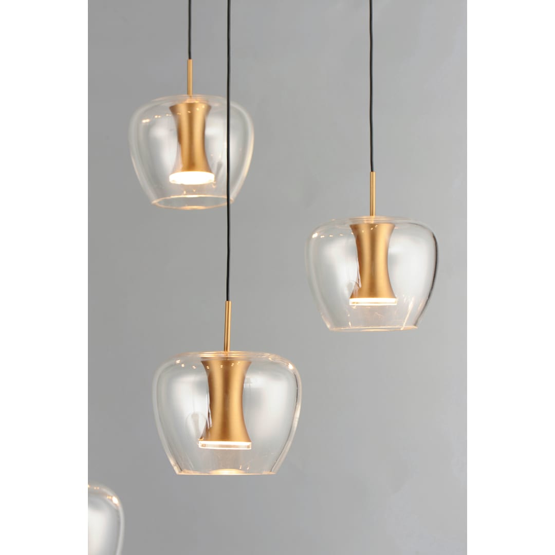 Newton 25 Light 28" Wide LED Multi Light Pendant