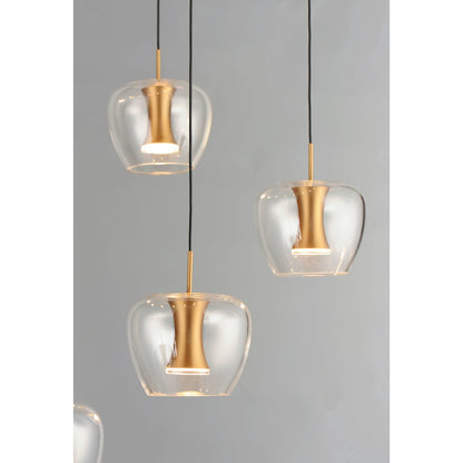 Newton 25 Light 28" Wide LED Multi Light Pendant