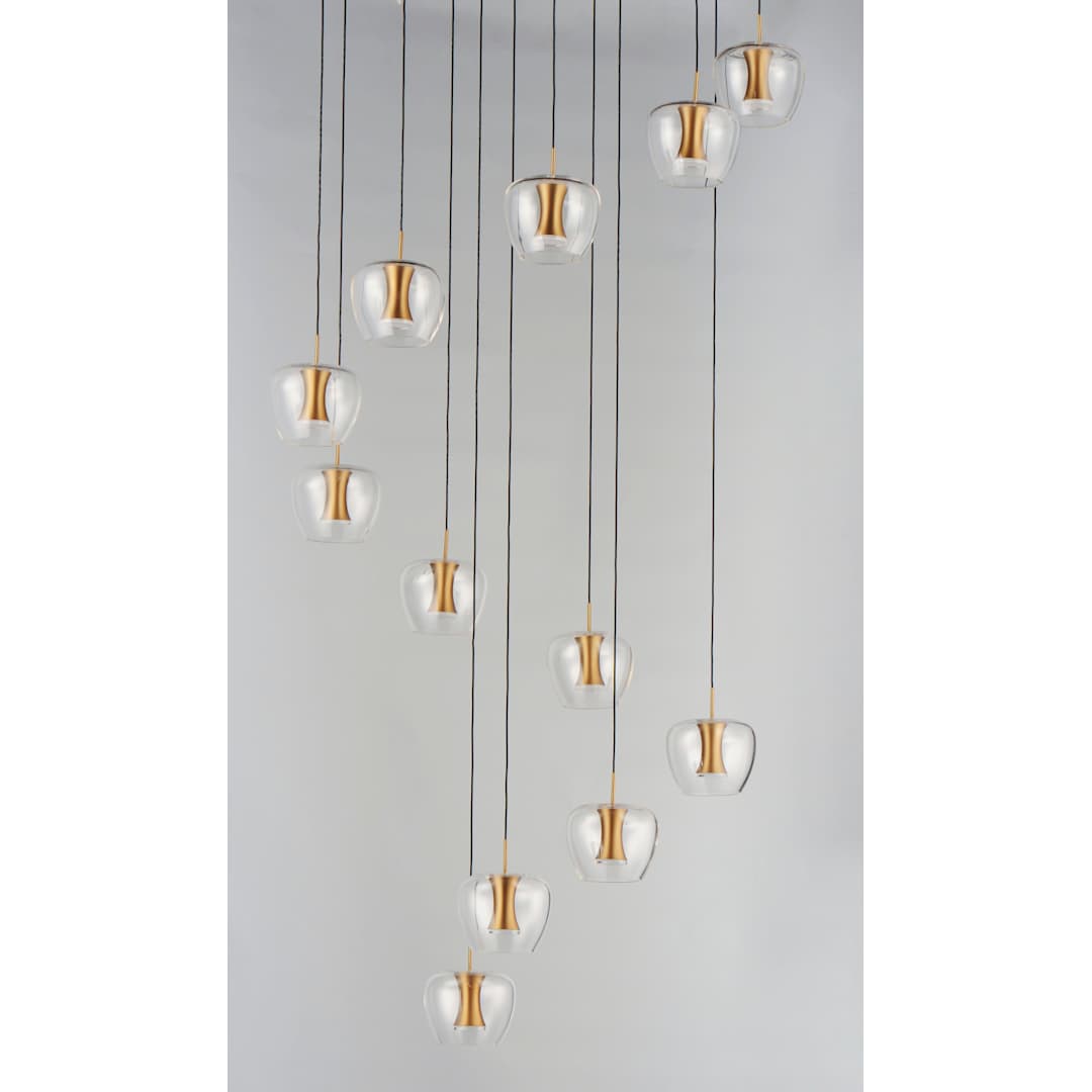 Newton 25 Light 28" Wide LED Multi Light Pendant