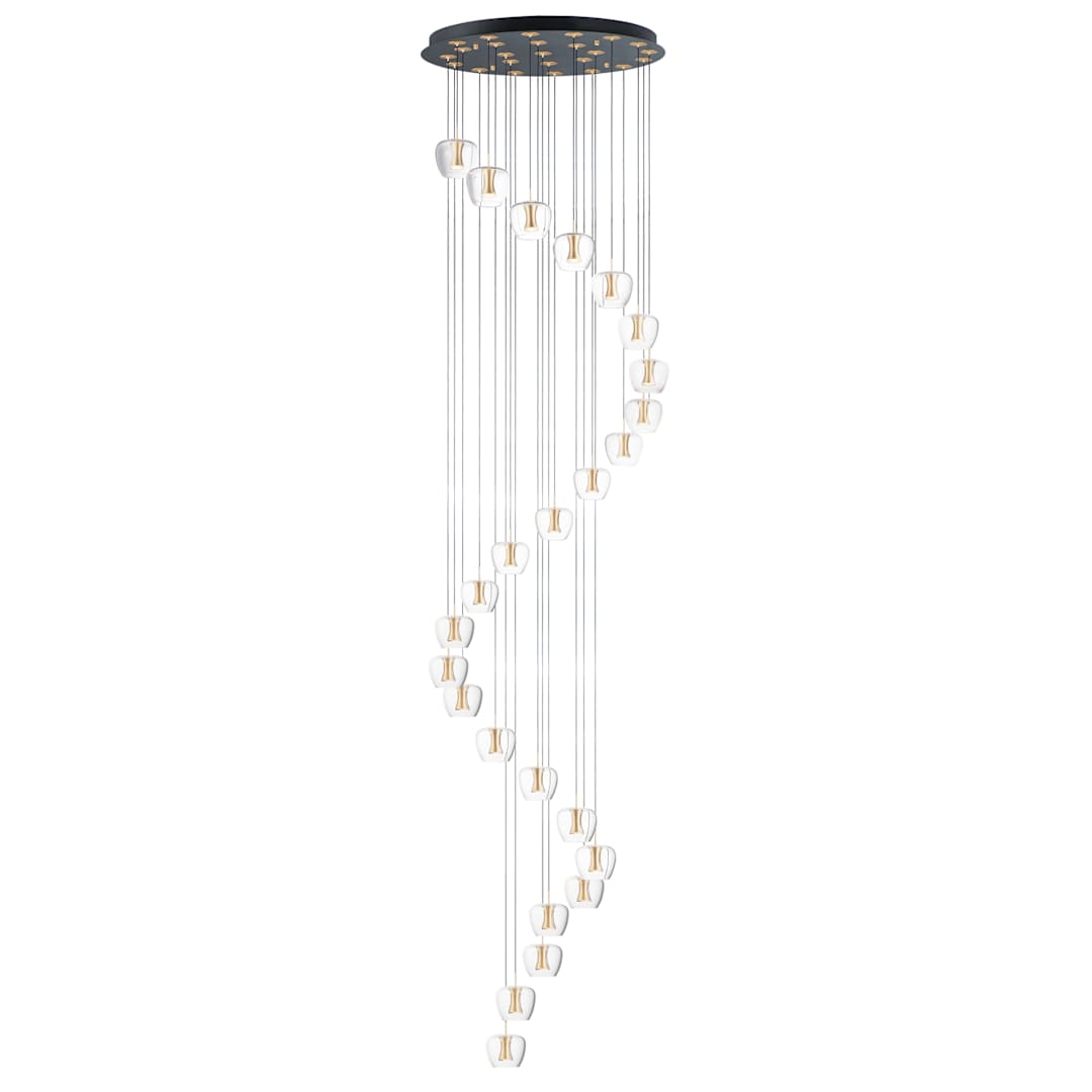 Newton 25 Light 28" Wide LED Multi Light Pendant