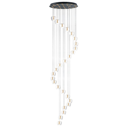 Newton 25 Light 28" Wide LED Multi Light Pendant