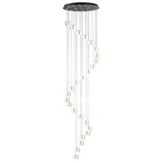 Newton 25 Light 28" Wide LED Multi Light Pendant