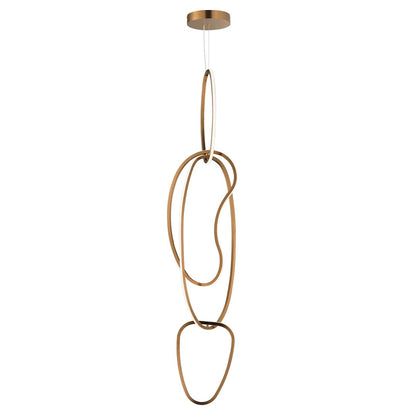 Unity 4 Light 13" Wide LED Abstract Multi Light Pendant